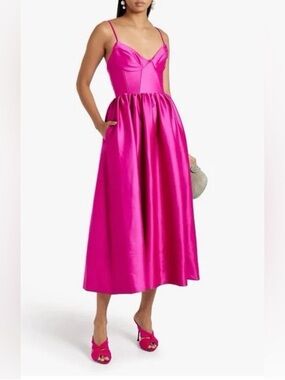 Nicholas Pink Satin Misty Dress